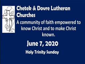 June 7 2020 Holy Trinity Sunday 