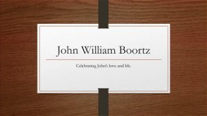 Oct 2 2020 John Boortz Celebration of Life