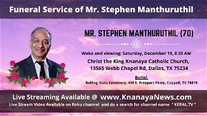 Funeral Service of Mr Stephen Manthuruthil