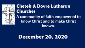 Dec 20 2020 Sunday Service