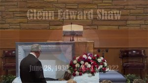 Glenn Edward Shaw Funeral