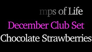 Chocolate Strawberries Clear Stamps  Dies