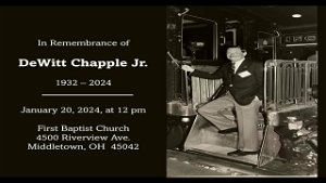 DeWitt Chapple Jr Service