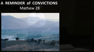 A Reminder of Convictions