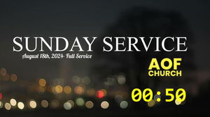 Sunday Service 8182024