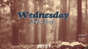 Wednesday Bible Study 103024