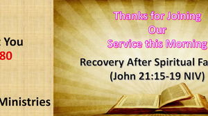 Recovery After Spiritual Failures