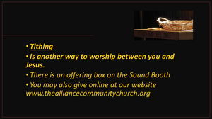 Sunday Morning Worship