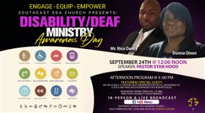 DisabilityDeaf Ministry Awareness Day