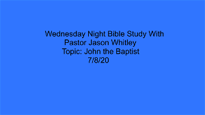 Wednesday Night Bible Study 7820