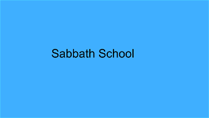 121920Sabbath School