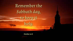6224 Remember the Sabbath