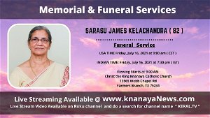 Funeral Service of Sarasu James Kelachandra