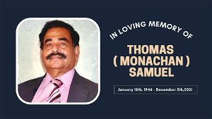 Funeral Service of Thomas   Monachen Samuel