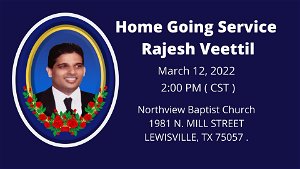 Home Going Services of Rajesh Veettil