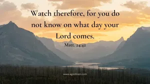 Prepare For The Lord Return
