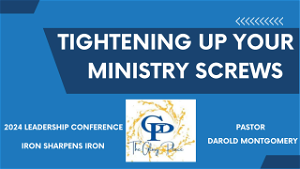 Tightening Up Your Ministry Screws